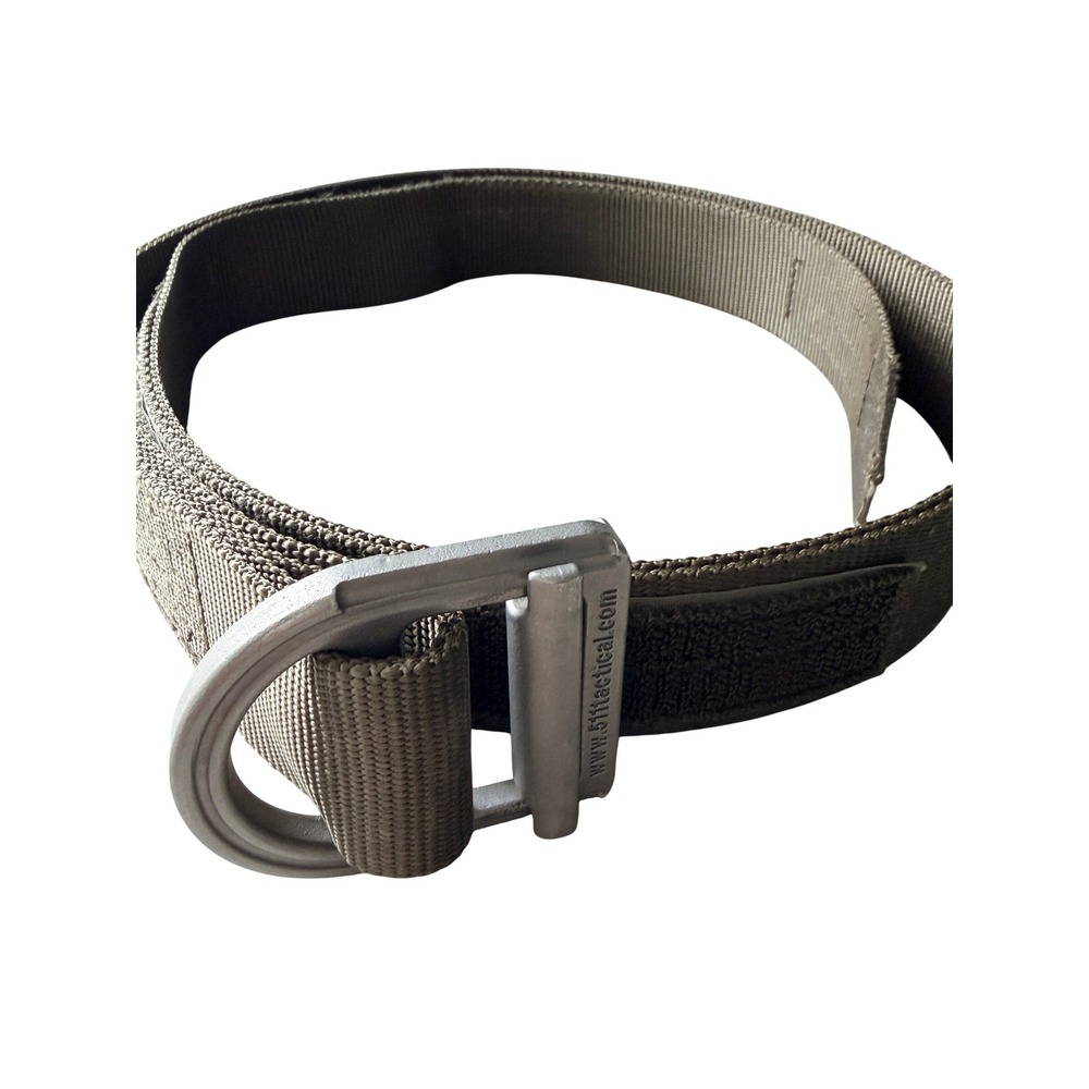 5.11 Tactical Trainer Belt Large Green Nylon D-Ring Duty Belt